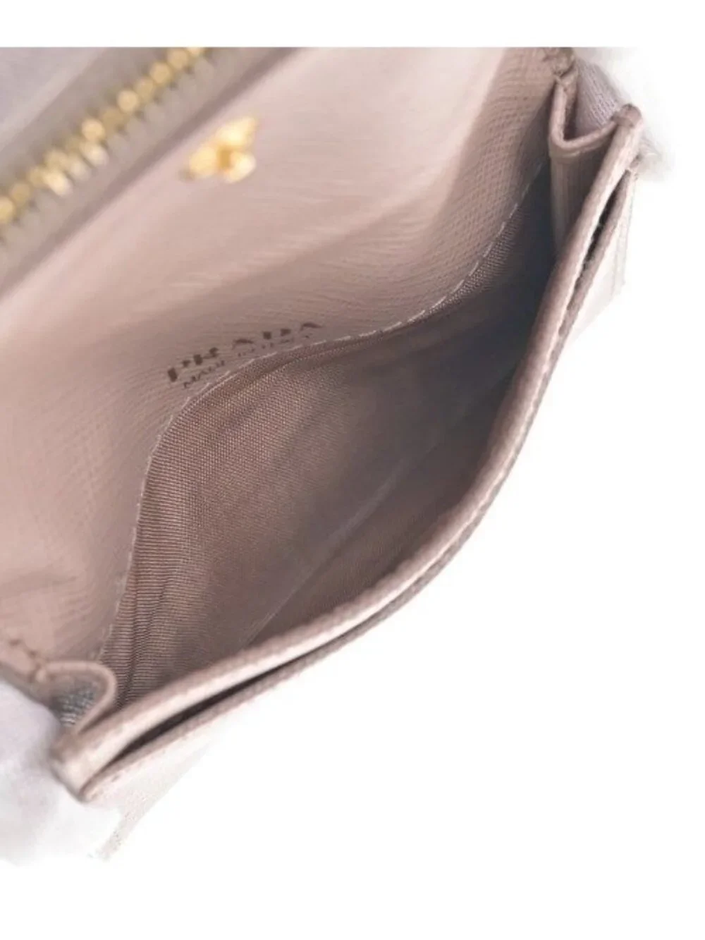 Prada Card Case Card Holders Beige